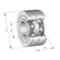 Double row angular contact ball bearing With sealing Series: G52..-2RS-N